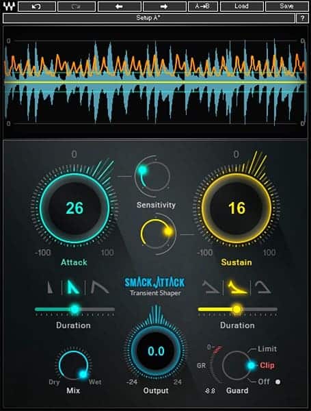 waves smack attack transient shaping plugin