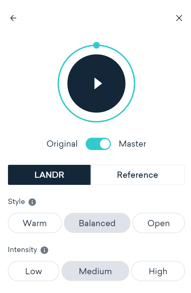 landr mastering app